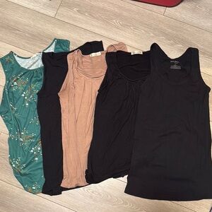 Women's maternity sleeveless tops bundle